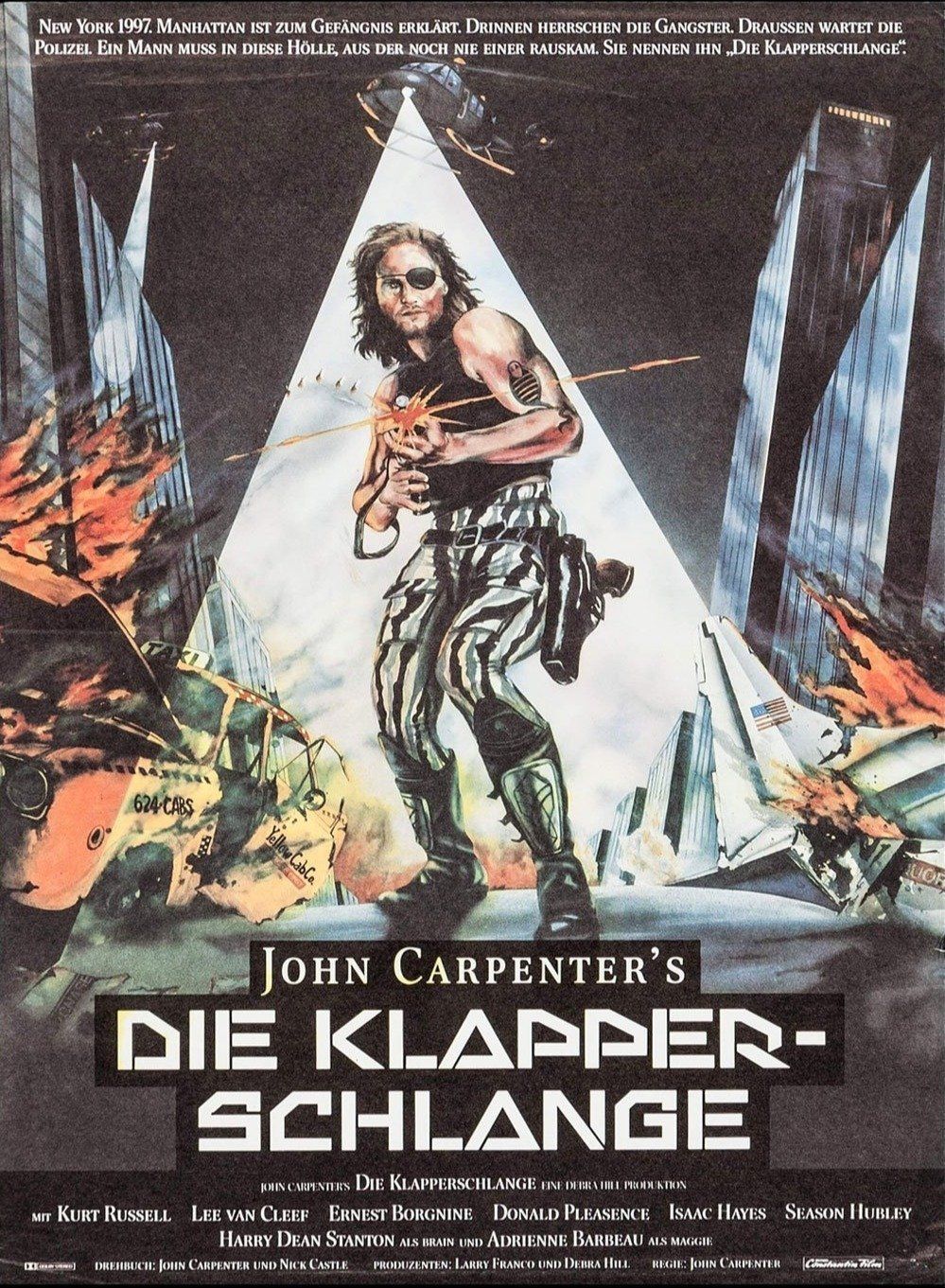 Escape From New York (German) 1981   Original Vintage Poster