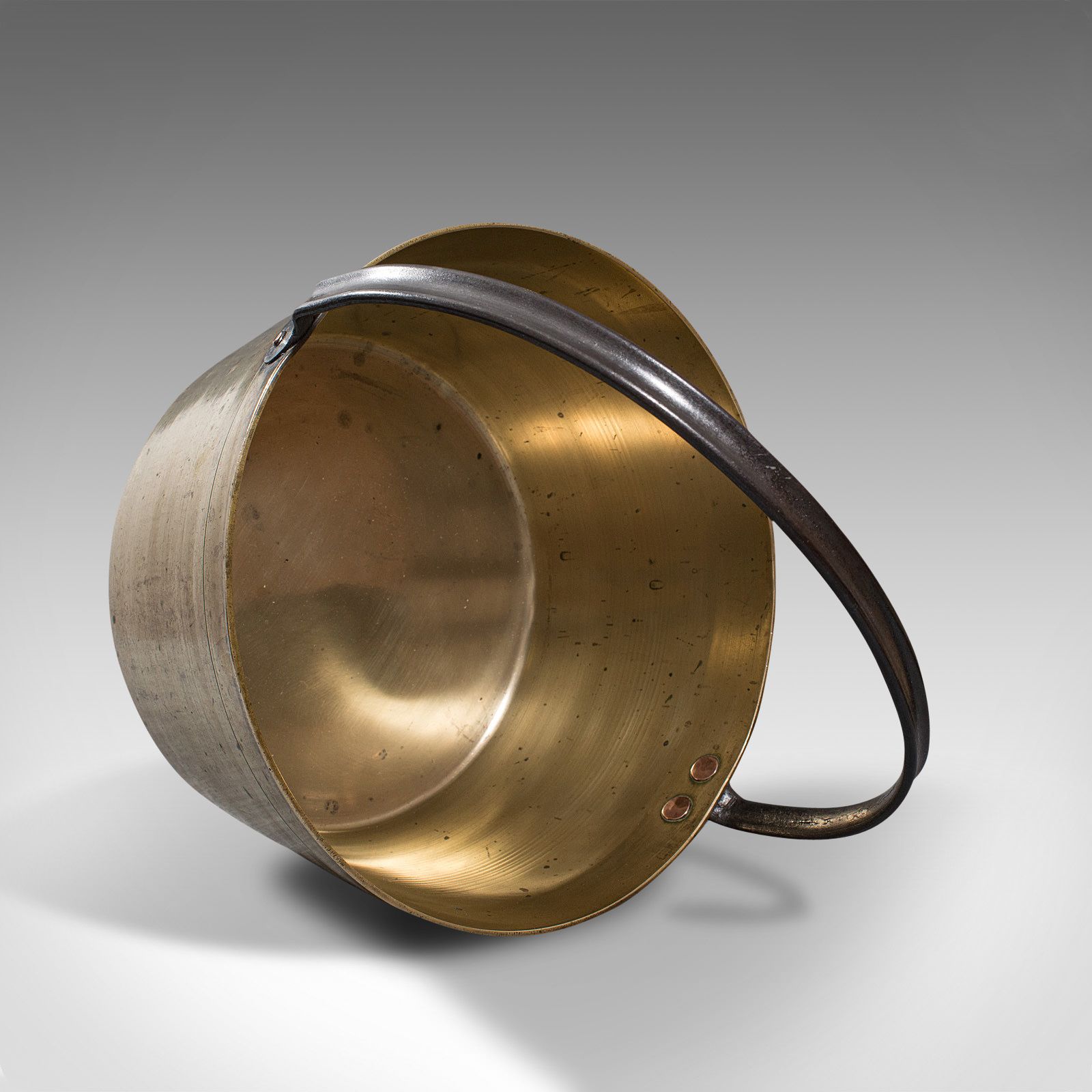 Antique Preserving Pan, English, Heavy Brass, Jam, Cooking Pot, Georgian, C.1800 photo 545.0