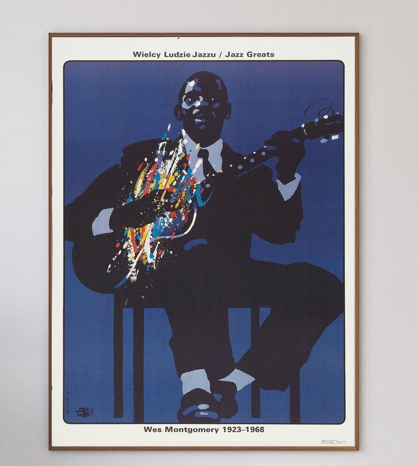 Wes Montgomery Jazz Greats affiche vintage photo furniture
