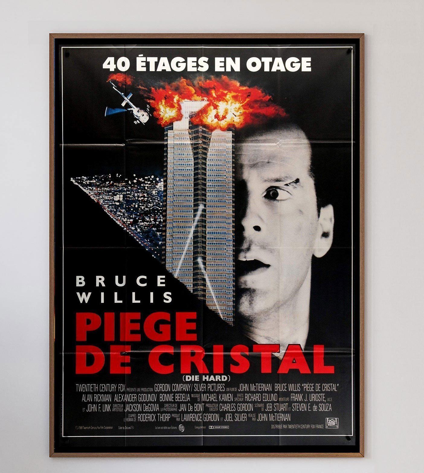 Die Hard (French) 1988   Original Vintage Poster photo furniture