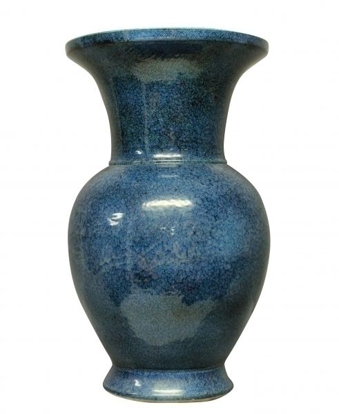A Large & Impressive Blue Ground Ceramic Vase