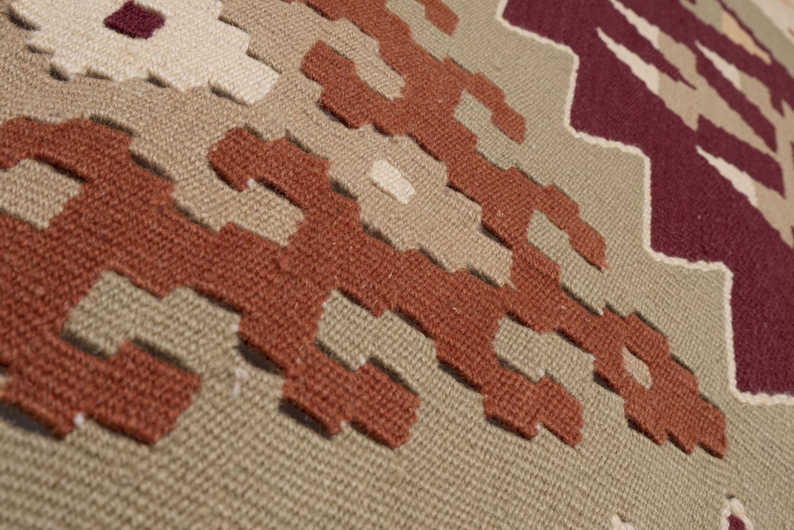 Vintage Turkish Kayseri Kilim Rug 4' X 7'5" photo 364.0