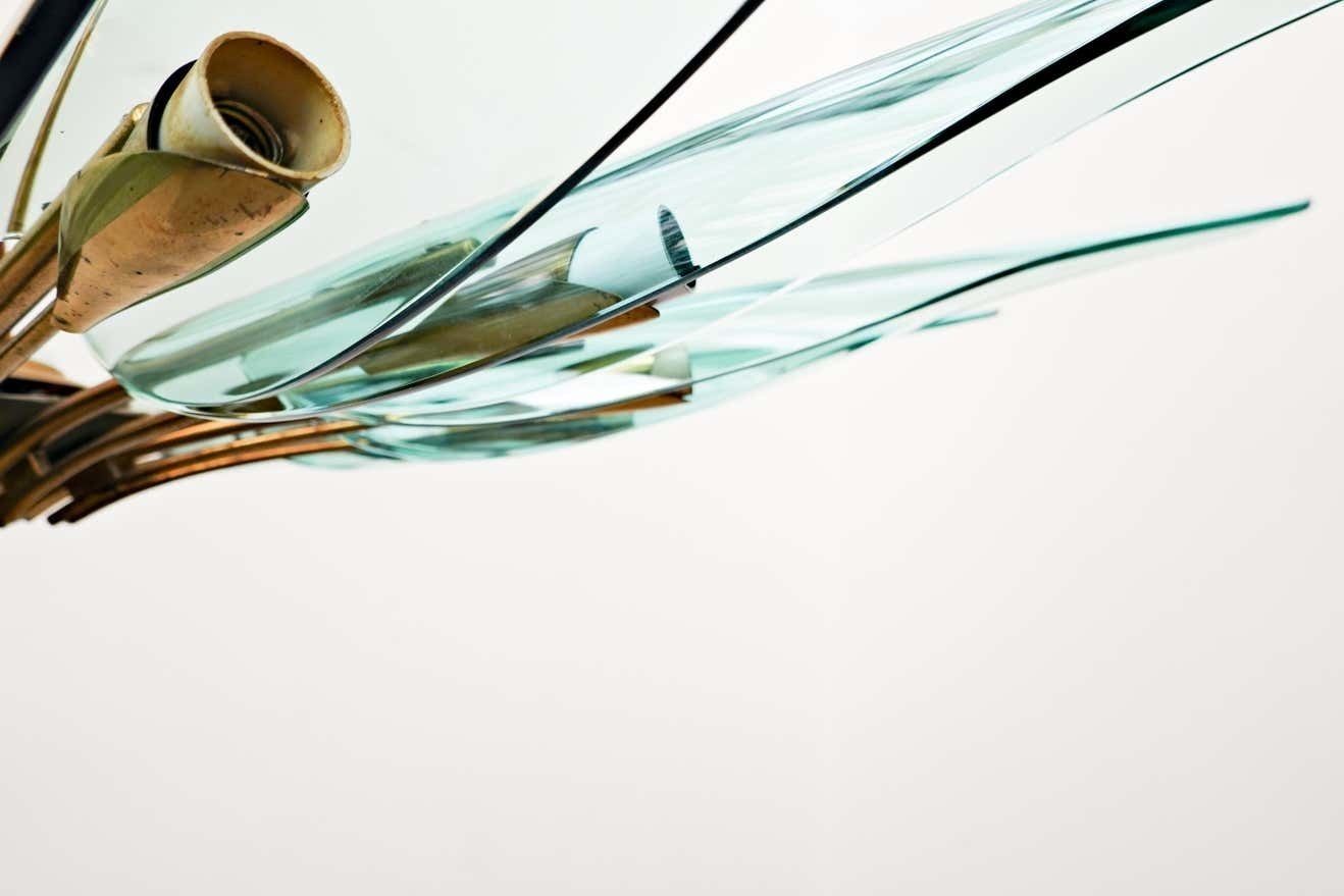 photo for sale Dahlia Chandelier Mod. 1563 A By Max Ingrand For Fontana Arte, Italy, 1950