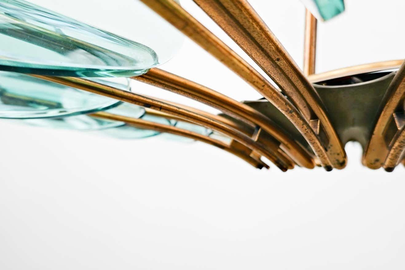 67015.0 Dahlia Chandelier Mod. 1563 A By Max Ingrand For Fontana Arte, Italy, 1950 photo