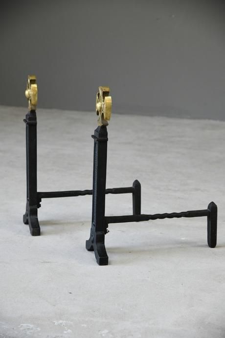 Wrought Iron Andirons photo furniture