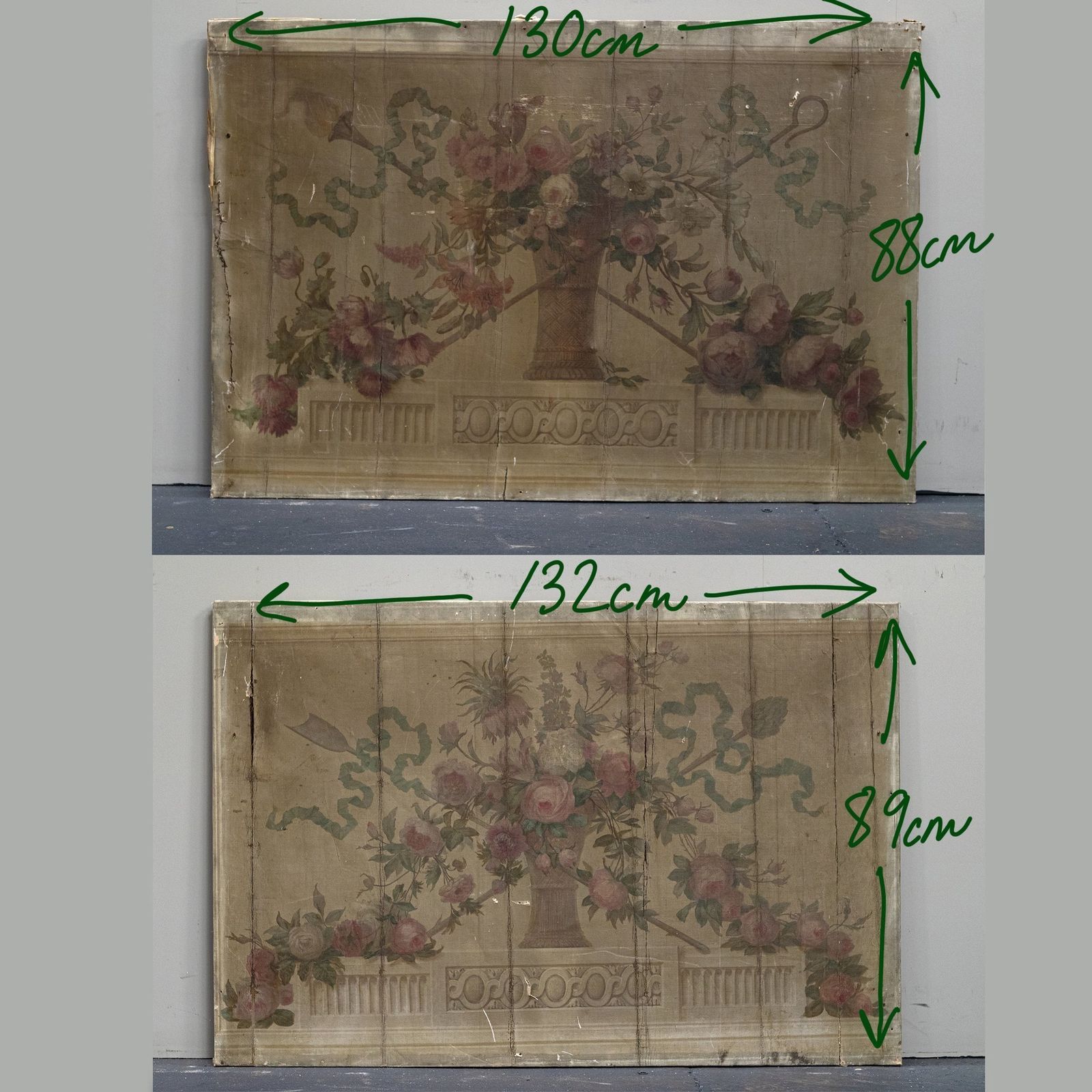Magnificent Collection Of Antique 18th Century Oil On Canvas Murals photo 15000.0