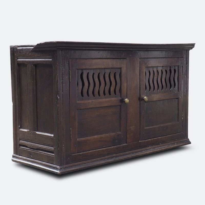 Mid 18th Century Wall Mounted Century Georgian Food Cupboard photo for sale