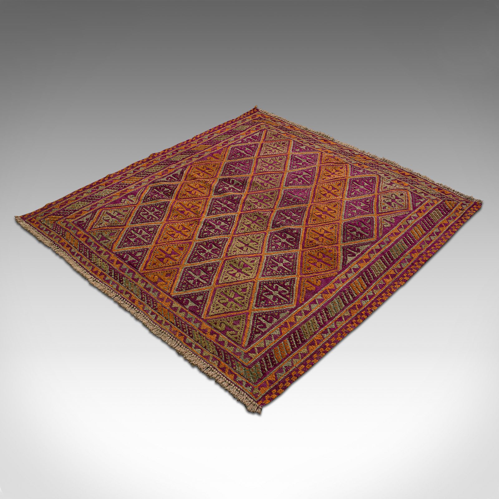 Antique Gazak Rug, Middle Eastern, Nomadic, Tribal, Decorative Carpet, C1900 photo vinterior