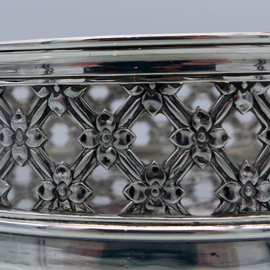 Early 19th Century Antique George IV Sterling Silver Wine Coaster London 1824 Benjamin Smith Iii photo furniture