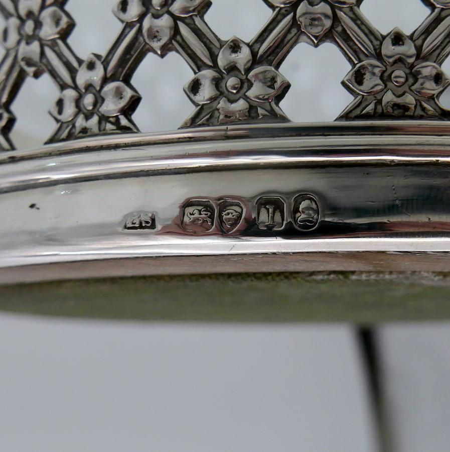 Early 19th Century Antique George IV Sterling Silver Wine Coaster London 1824 Benjamin Smith Iii photo vintage