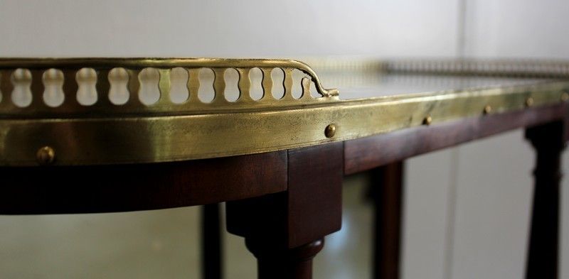 Small Entrance Furniture In Solid Mahogany, Louis XVI Style   1st Part 19th Century photo vintage