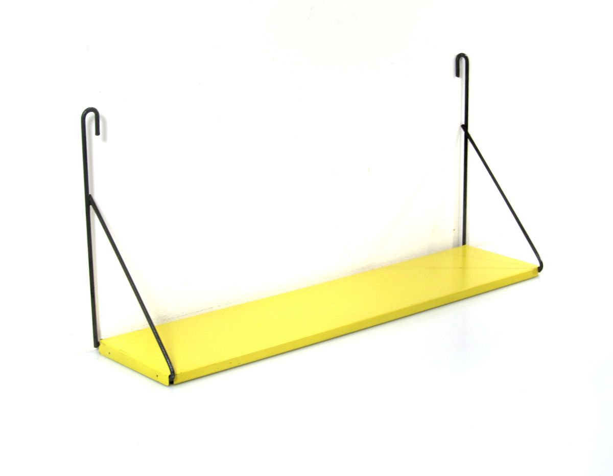Geel Tomado Wandrek – Nederlands Design Ca. Jaren 1960