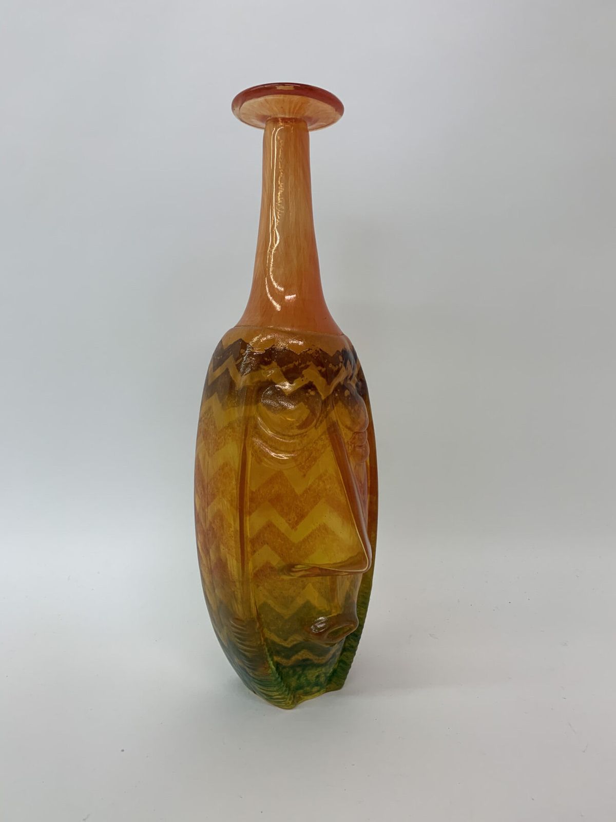 Rare Kjell Engman For Kosta Boda Sweden 'Rio' Face Vase photo vinterior