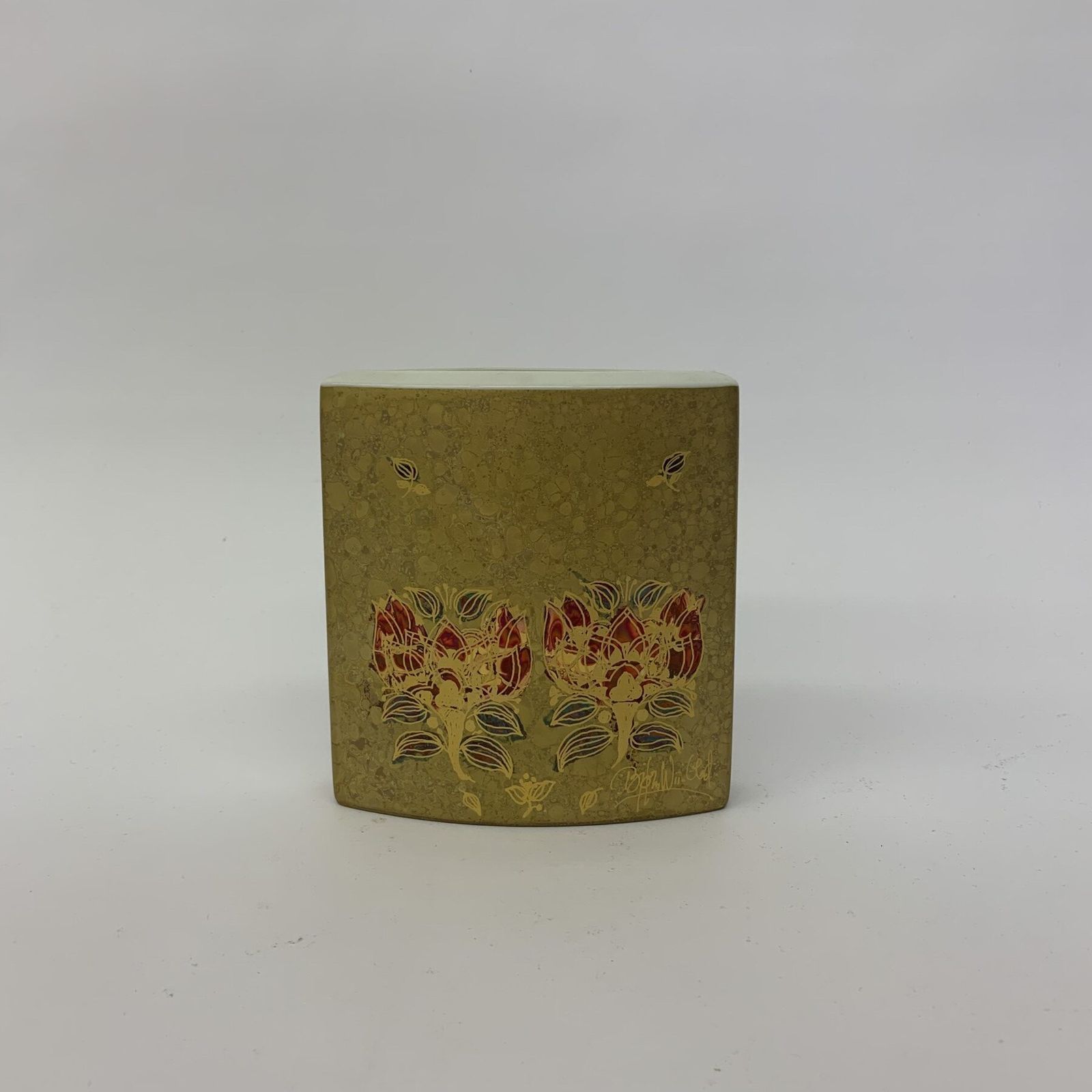 Rare Set Of 2 Bjørn Wiinblad For Rosenthal Vase, 1970s photo vinterior