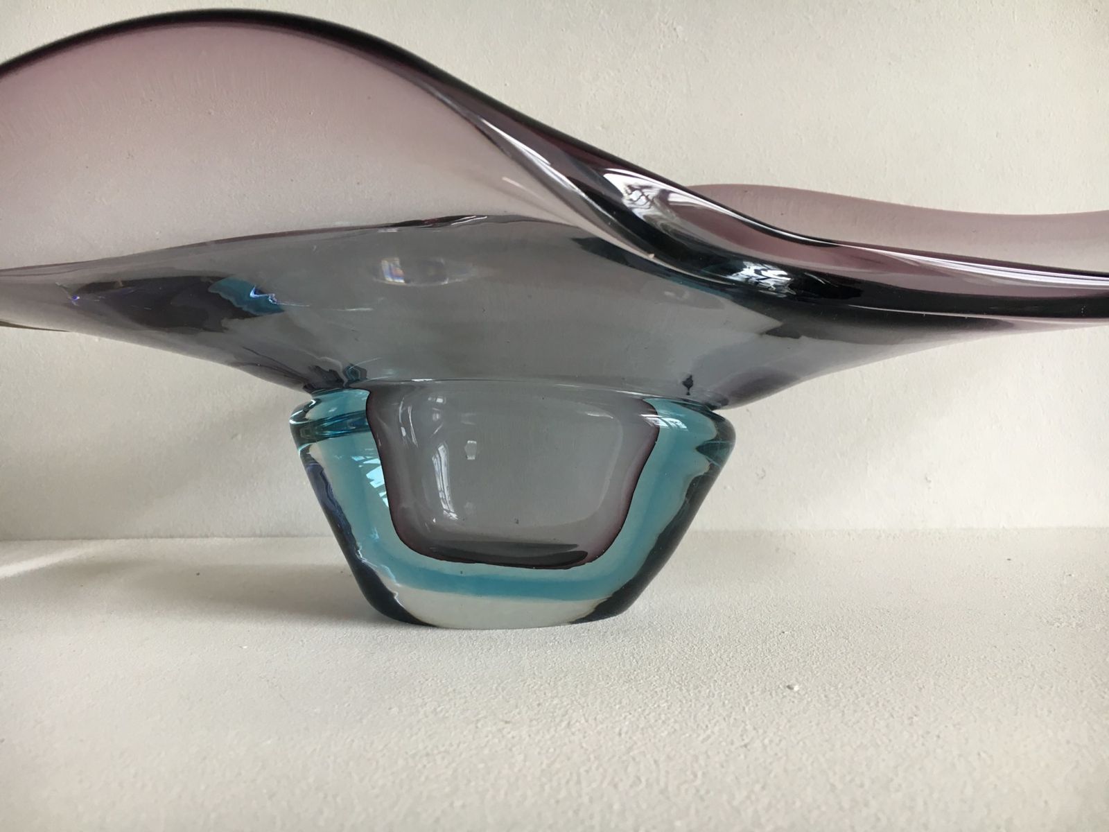 Murano Sommerso Glazen Schaal, Jaren 1960 photo furniture