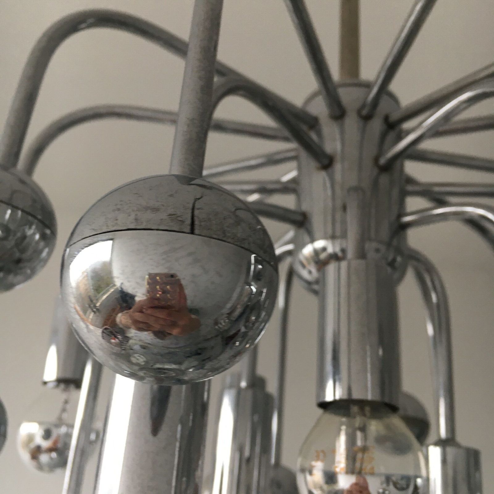 Space Age Jaren Zestig Design Sputnik Hanglamp, Ca. Jaren 1960 photo 746.48