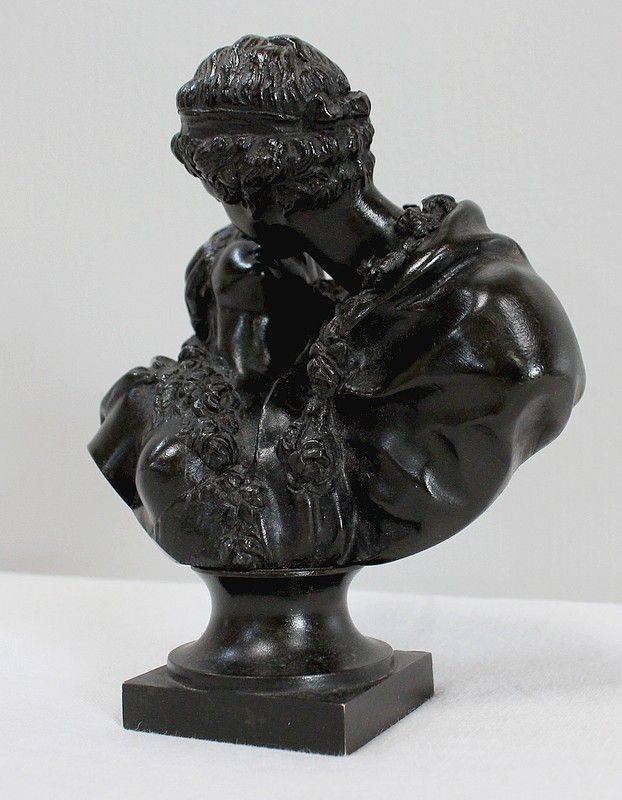 Bronze “The Given Kiss” After Houdon    2nd Half Of The 19th Century photo for sale