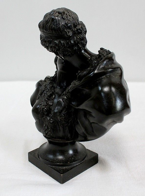 724.09 Bronze “The Given Kiss” After Houdon    2nd Half Of The 19th Century photo