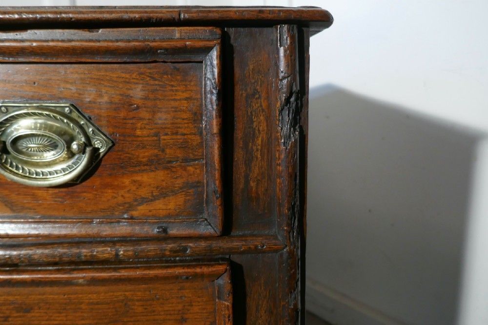 18th Century Small Elm Country Chest Of Drawers photo for sale