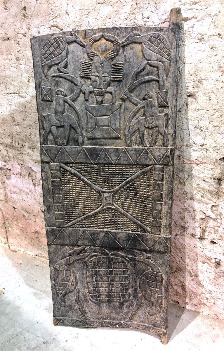 Beautiful African Carved Wood Door