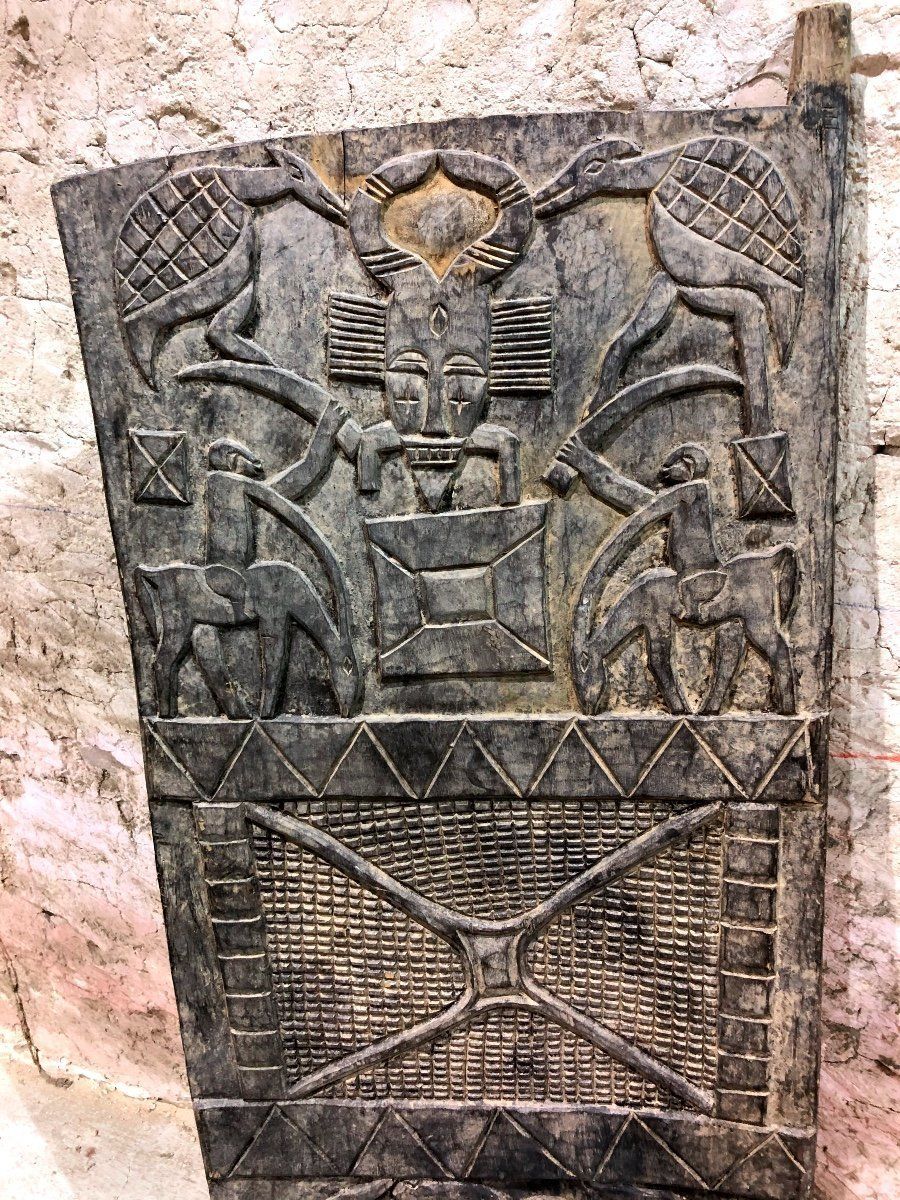 Beautiful African Carved Wood Door photo furniture