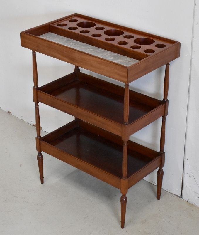 Small Powder Table In Mahogany, "Escalier De Cristal" Manufacture, Louis XVI Style, Late 19th Century photo for sale