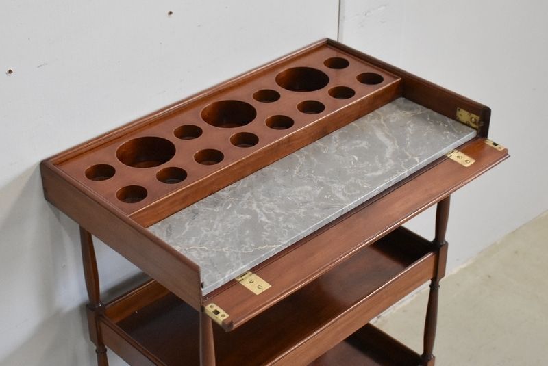 Small Powder Table In Mahogany, "Escalier De Cristal" Manufacture, Louis XVI Style, Late 19th Century photo Furniture