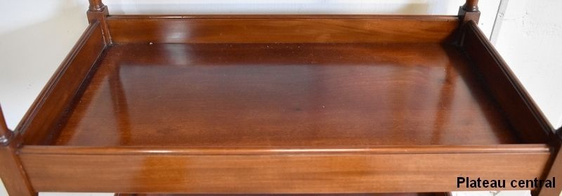Furniture Small Powder Table In Mahogany, "Escalier De Cristal" Manufacture, Louis XVI Style, Late 19th Century photo