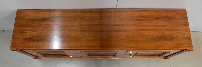 Walnut Sideboard, J. Leleu Taste, Mid 20th Century photo 6602.3