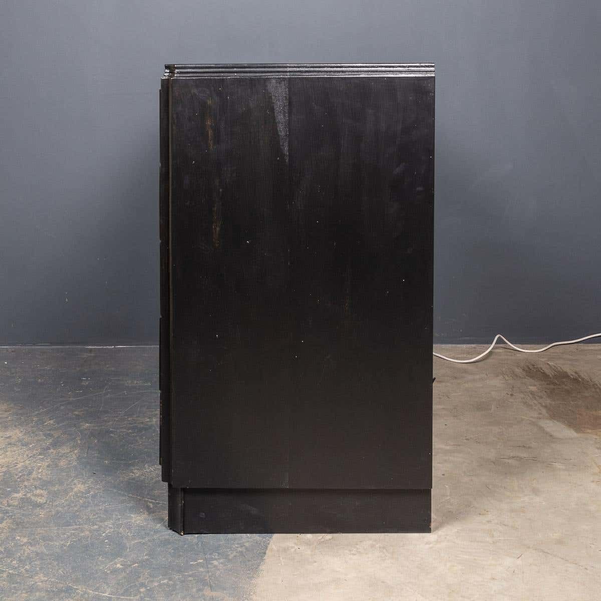 20th Century Italian Ebonised Chest Of Drawers With Display Top C1930 photo 2966.0