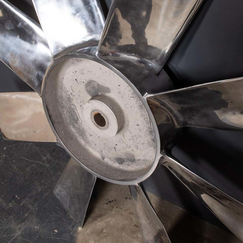 Home Decor 20th Century Large Polished Intake Fan Blade C1950 photo
