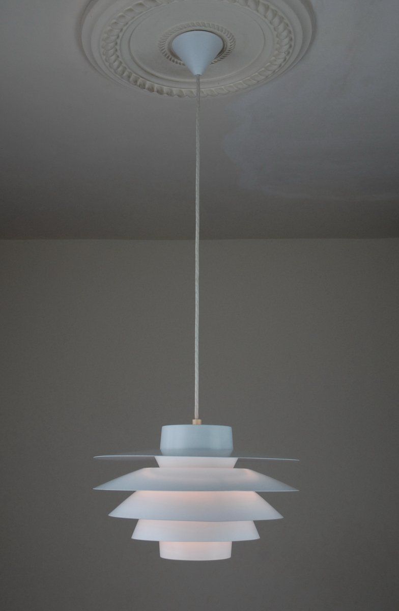 Pendant Lamp By Sven Middelboe For Nordisk Solar, Denmark, 1970s photo vintage
