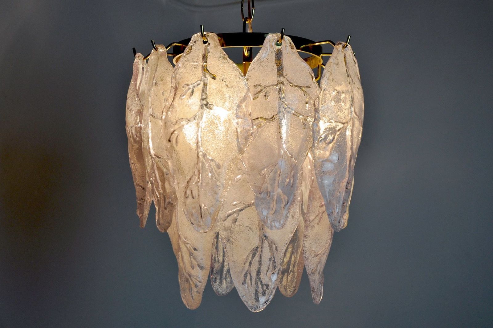 Mazzega Chandelier In Murano Lila Glass, Italy, 1970 photo 1608.0