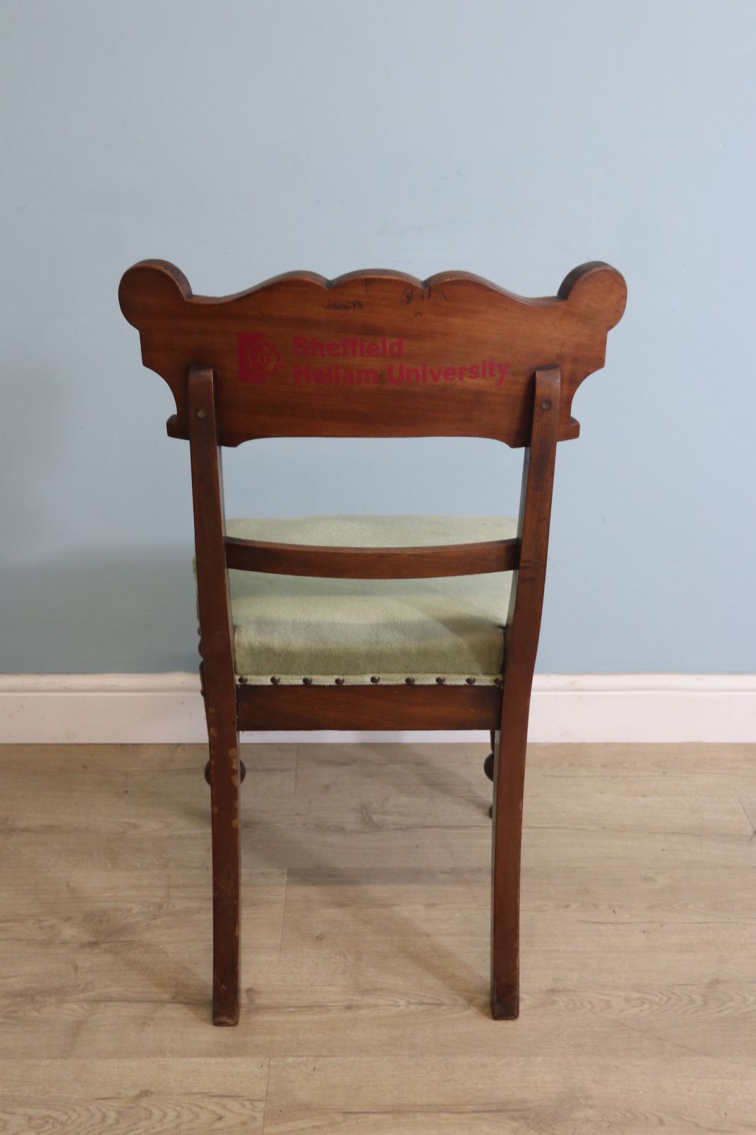 A Lovely Victorian Mahogany Bar Back Desk Chair   Logo Of Sheffield Hallam University photo furniture