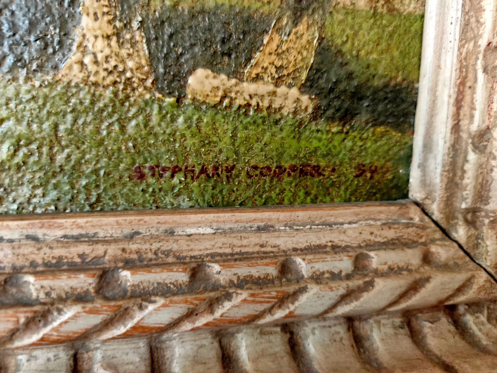 Oil Painting   'An English Holiday Scene' Signed By Stephanie Cooper photo furniture