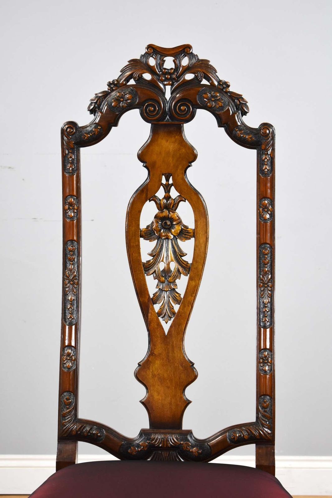 photo for sale Set Of 14 20th Century English Antique Queen Anne Style Dining Chairs