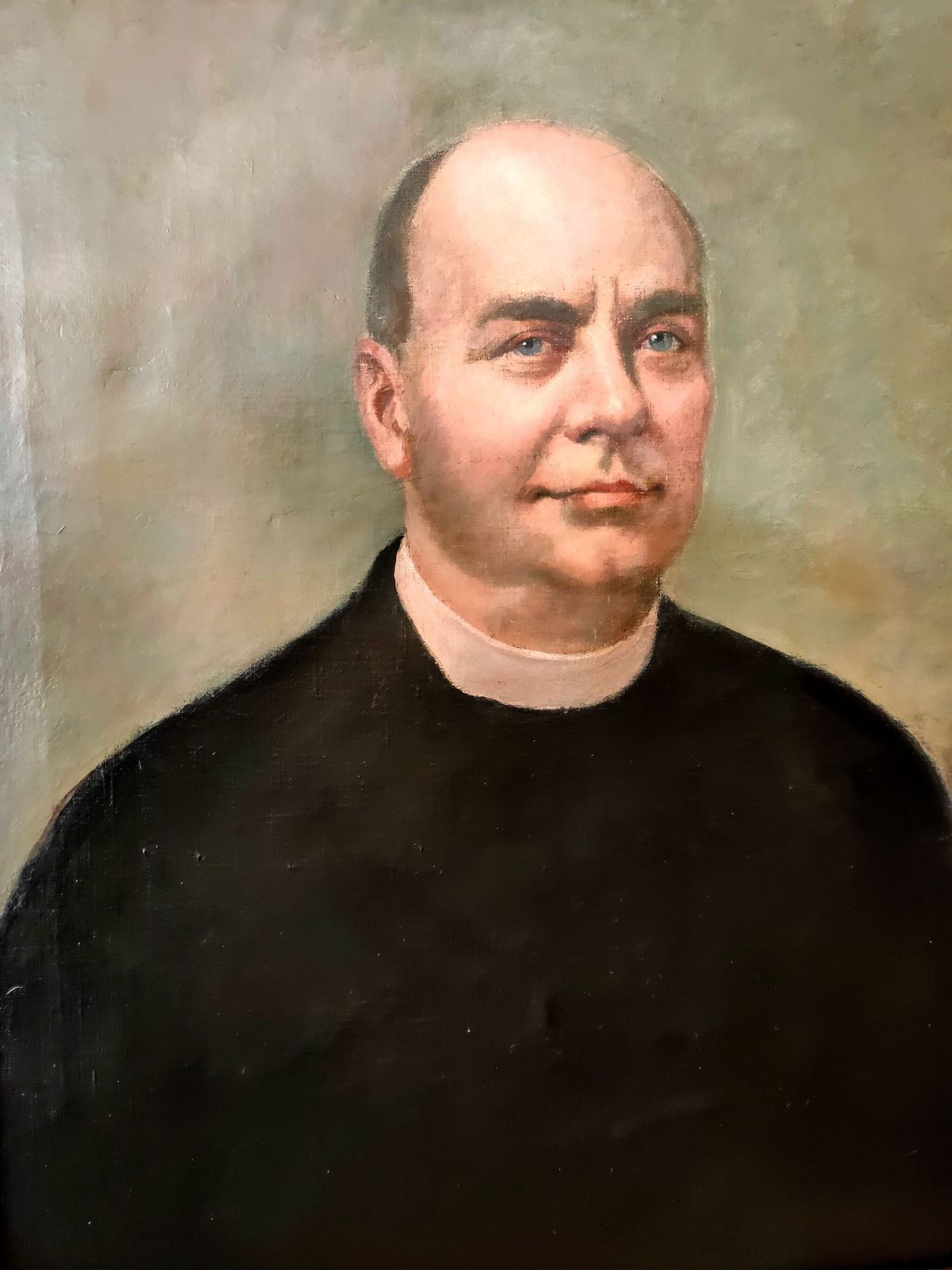 1920s Oil On Canvas Painting   'Portrait Of A Clergyman' photo furniture