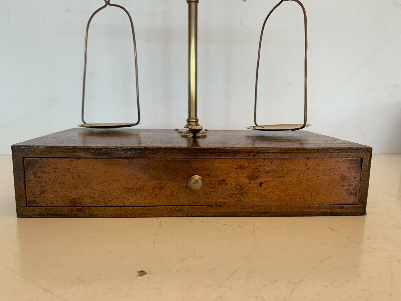 Trebuchet Scale And Its Weights 20th Century Jeweler's Scale photo Home Decor