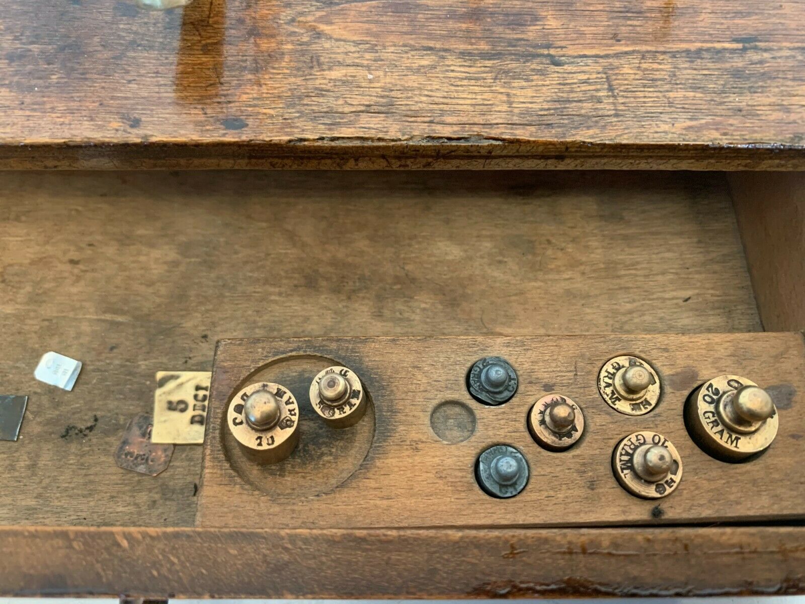 Trebuchet Scale And Its Weights 20th Century Jeweler's Scale photo 246.40188