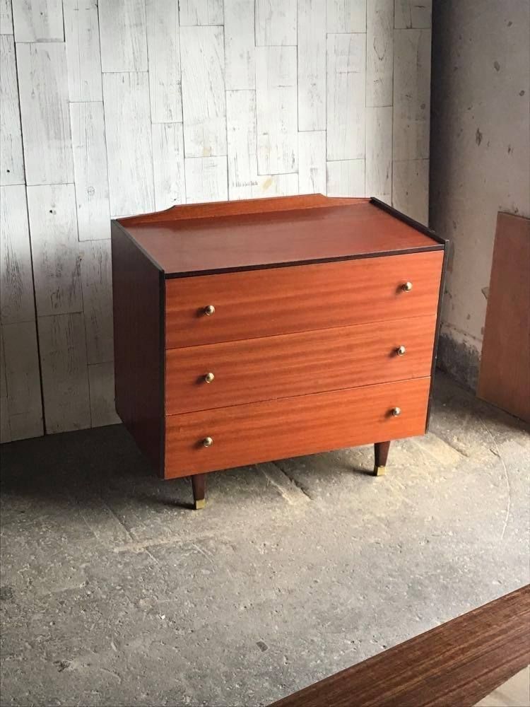 Chest Of Drawers With Black Trim And Gold Knobs photo Furniture