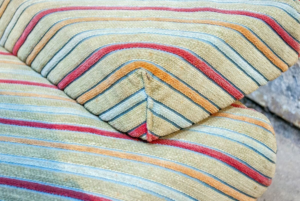 Italian Sofa With Missoni Fabric By Giovanniofferedi For Saporiti, 1970s photo vintage