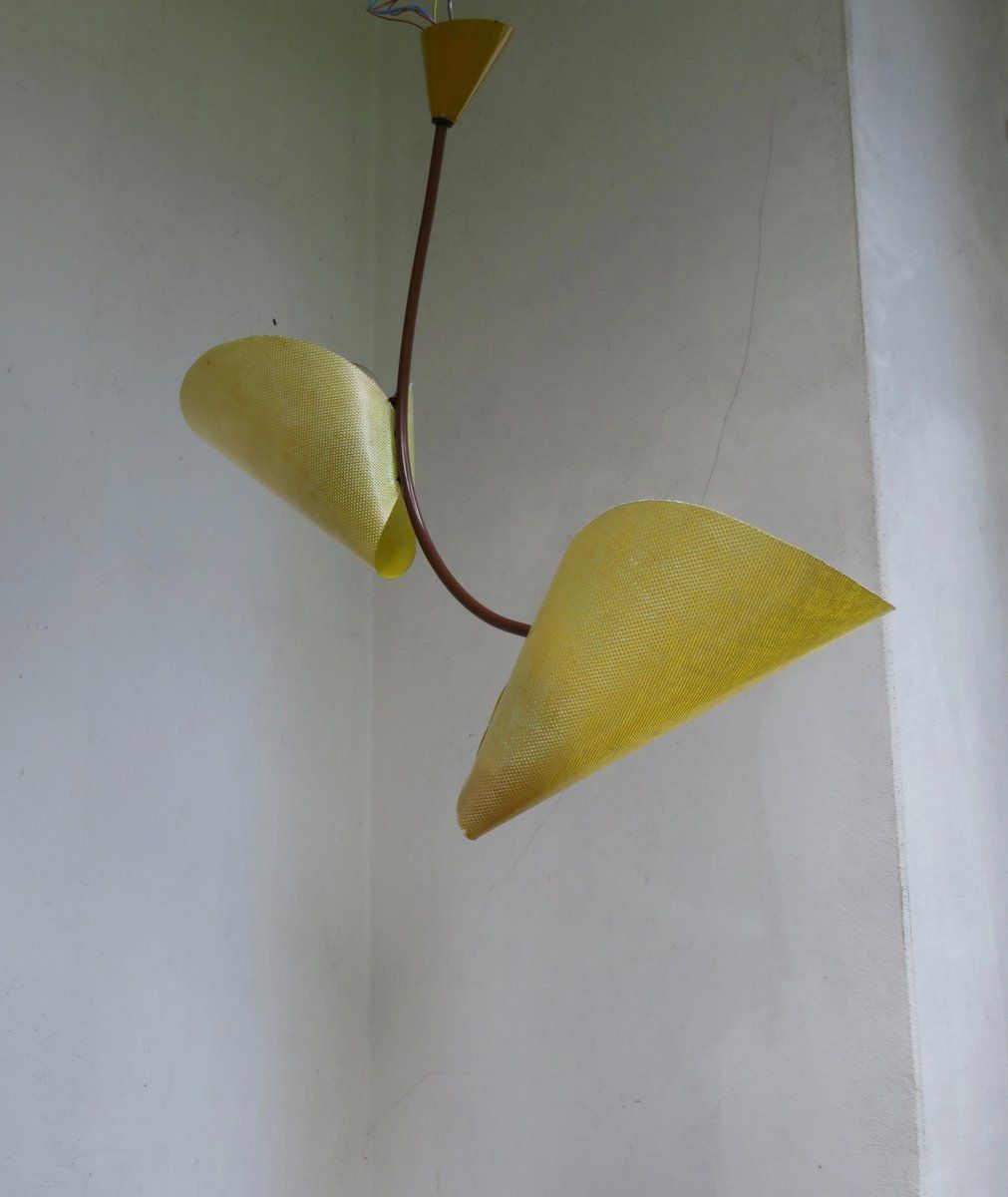 Model 1208 Fiberglass Ceiling Lamp By Josef Hurka For Napako, 1960s