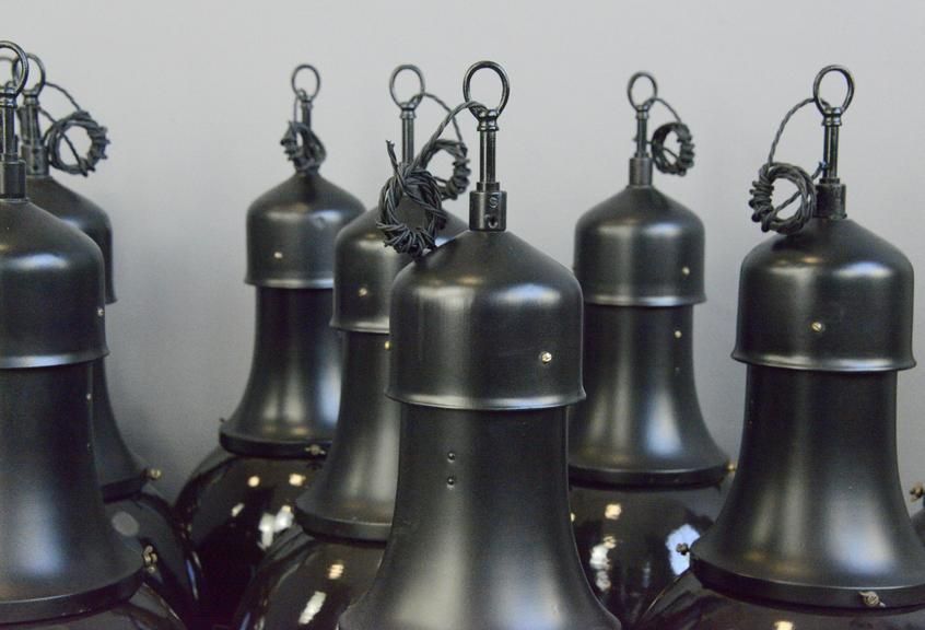 Model 530 Bauhaus Pendant Lights By Kandem Circa 1920s photo Lighting