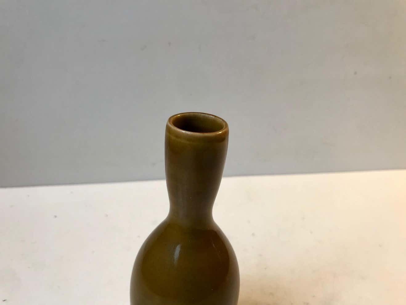 Alfred Johansson Ceramic Haresfur Vase For Höganas, 1930s photo 785.0