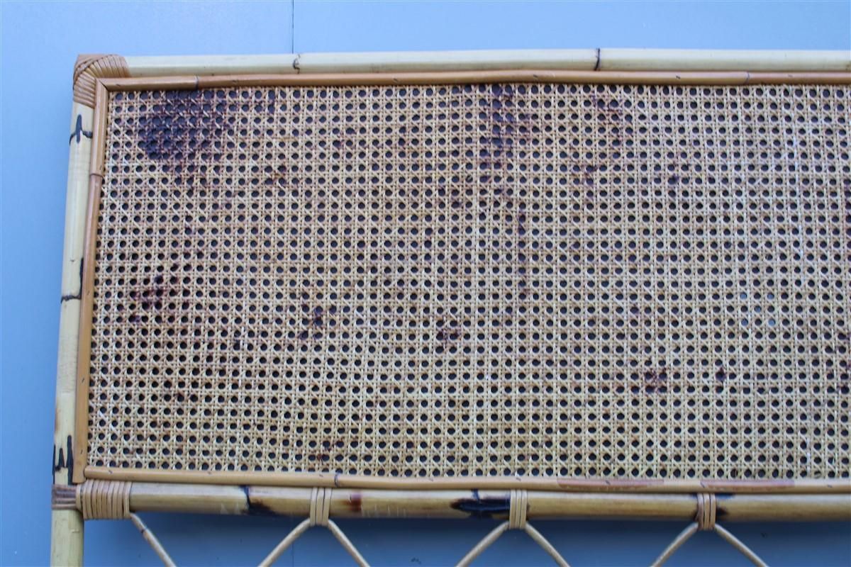 Mid Century Italian Design Bamboo Bed For Single Mattress, 1950s photo furniture