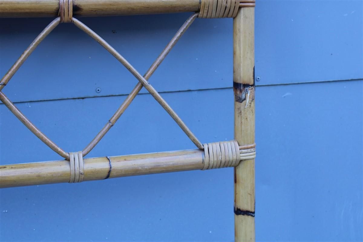 Mid Century Italian Design Bamboo Bed For Single Mattress, 1950s photo Furniture