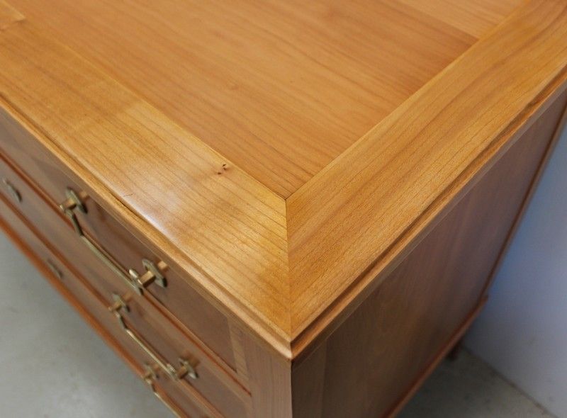 Chest Of Drawers In Blond Cherry, Louis XVI Taste   1910 photo vinterior