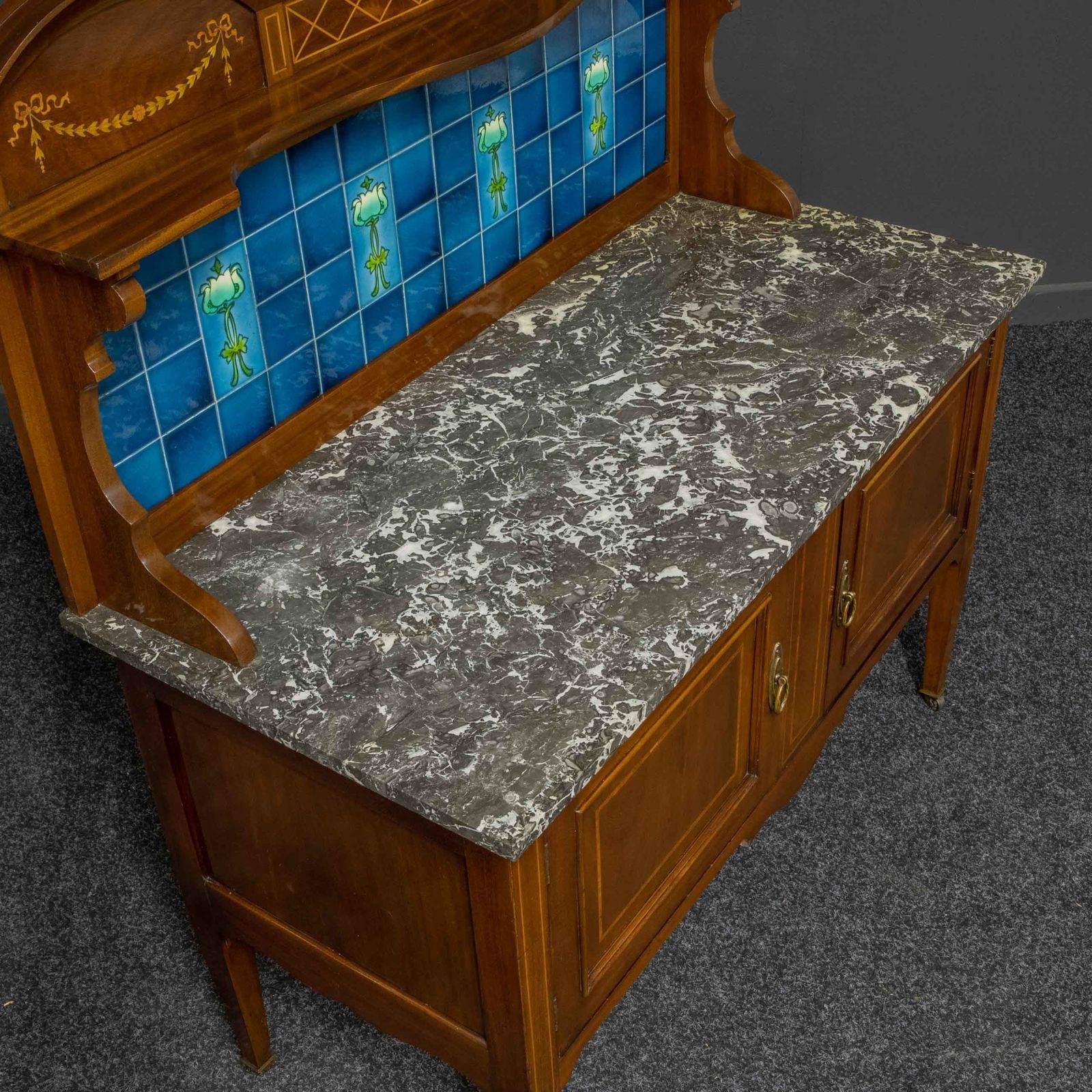 Edwardian Mahogany Washstand, 1900s photo for sale