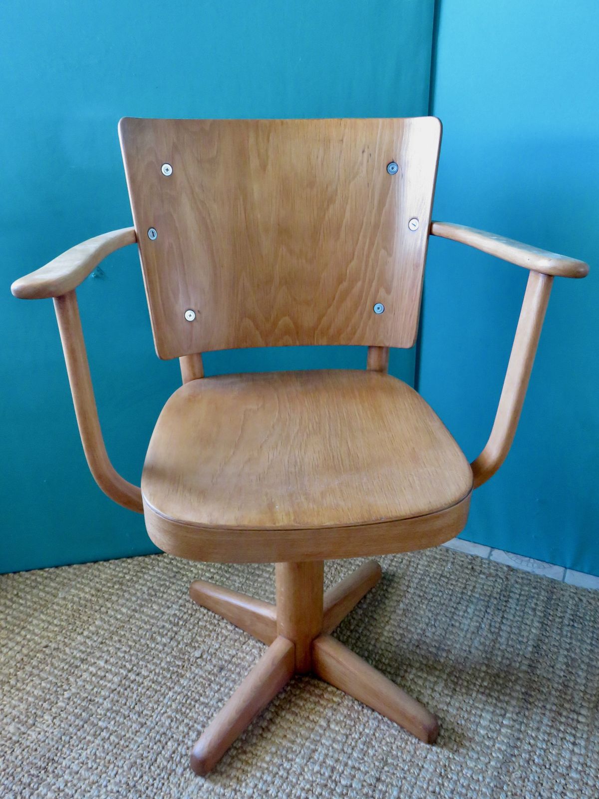Swivel Office Chair By Manus Stephensen For Fritz Hansen. Denmark 1940