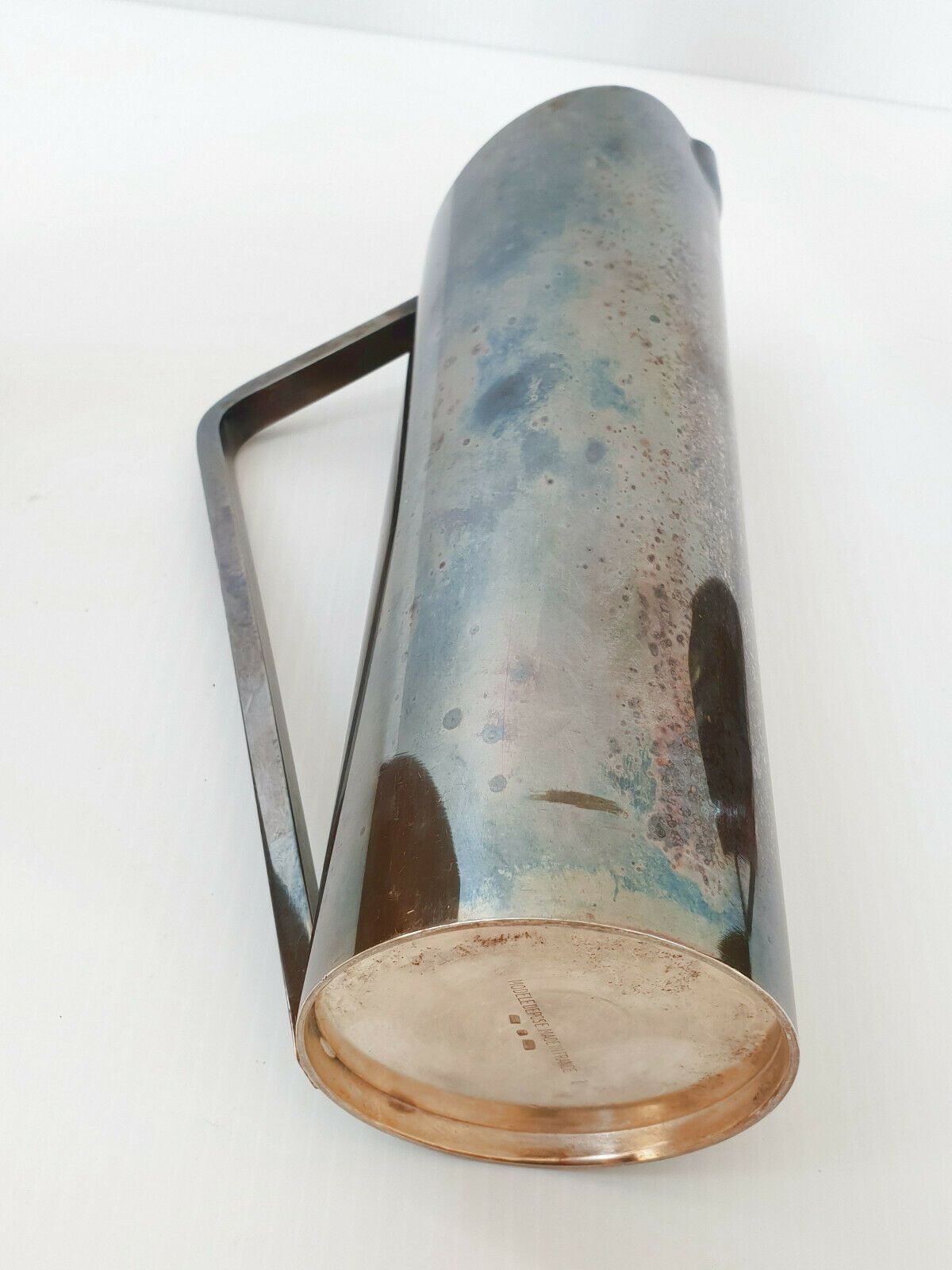 Suite Of 3 Vintage Pitchers 1970 In Silver Metal Design 70s 1970s France photo Home Decor